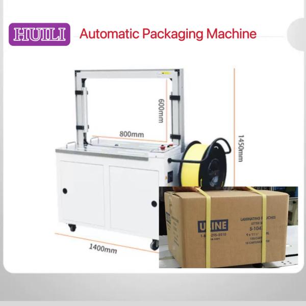 PLC Controlled Automatic Strapping Machine Continuous Mode Carton Box Strapping Machine