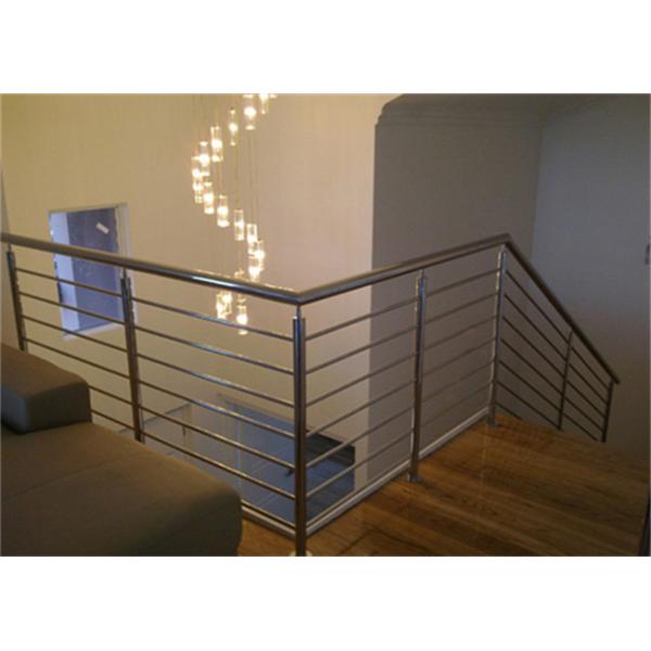 Decorative Metal Rod Stainless Steel Railing Flooring Mounted For Outdoor Patio Deck