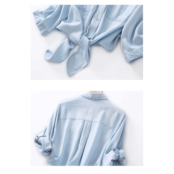 Twill Denim Tencel Cotton Blend Fabric For Garment Dress Shirting