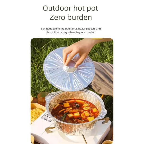 Одноразовый круглый алюминиевый табак из фольги для тяжелой работы