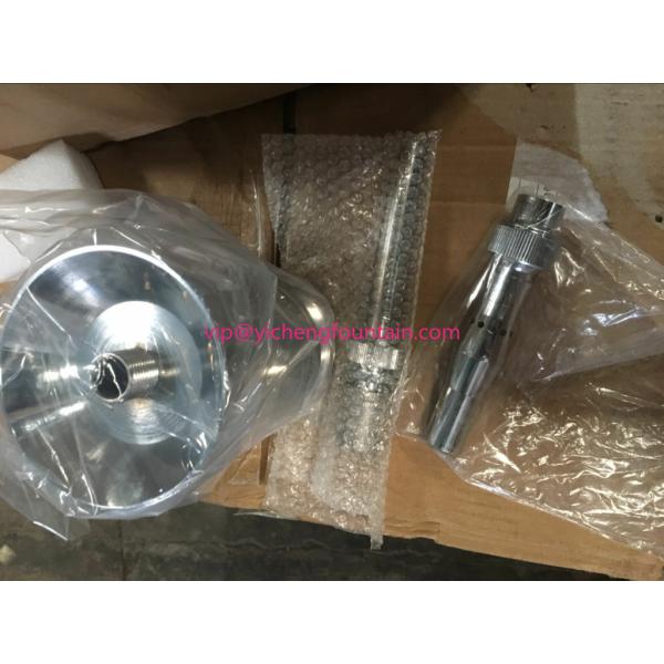 Stainless Steel Pond Fountain Accessories AC12V RGB Lighting 6.5m Spray Height