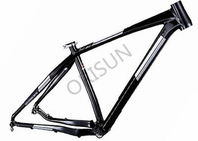 Aluminum Alloy Fat Tire Bicycle Frame , Black Snow Bike Frame Custom Size