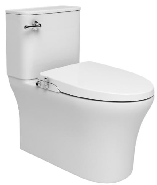 PP Plastic Elongated Toilet Seat Non Electric Bidet With Cleaning Nozzles