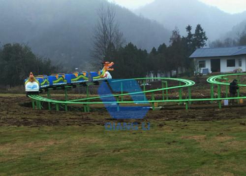 Special Design Track Rides , Amusement Worm Roller Coaster For Adult / Kids