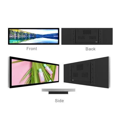 43,9 tela esticada da indicação digital do LCD da barra para a exposição de anúncio interna