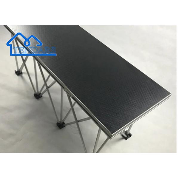 Custom Aluminum Portable Stage, Concert Stage With Curtain Packed By Flight Case