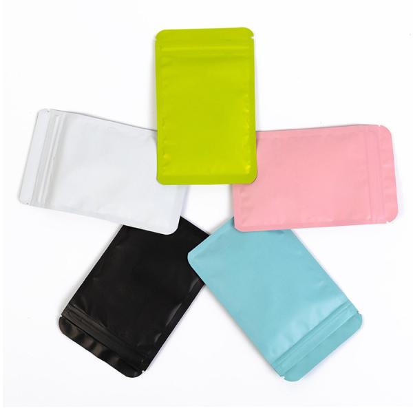 Matte Self Sealing Bag Solid Color Double-Sided Opaque Sealed Bag Aluminum Foil Plated Packaging Bag