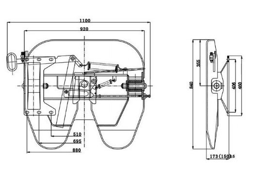 Semi Truck 2 inch Trailer Fifth Wheel Cast Top Plate