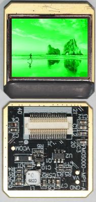 Affichage unique vert Micro OLED Microdisplay avec l'arrangement des pixels de couleur carrée et la taille de 0,96 pouce