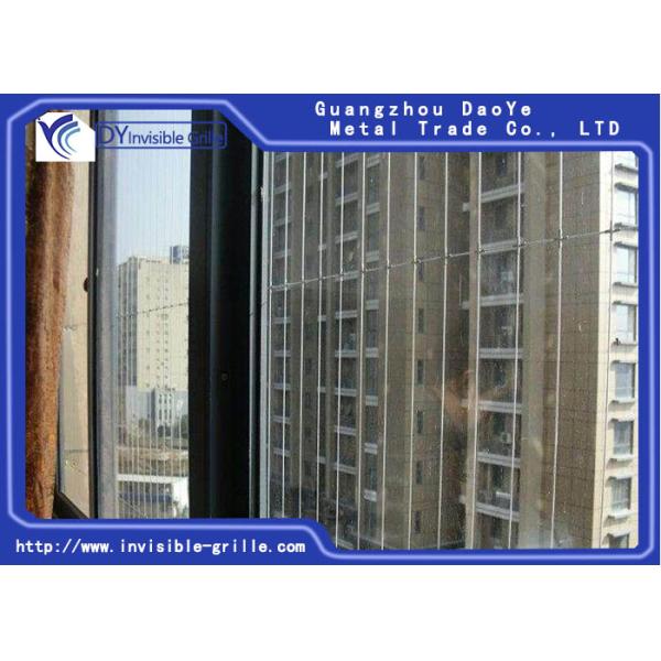 High Rise Building Grey 6m #316 Safety Invisible Grille For Balcony