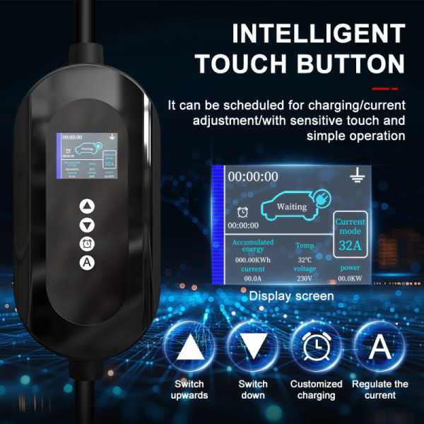 Portable Type 2 EV Charger 7kW Mode 2 EV Charging Cable OEM ODM Customization