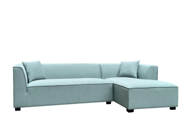 Sectional sofa polyester fabric cover D30 pure foam