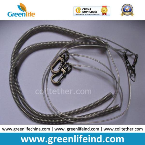 Fish Kayak Rod Tackle Spiral Coil Lanyard Cord End Rope
