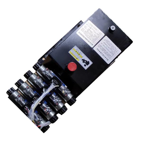 DC12V Double Acting Hydraulic Pump Unit Wireless Control With 8 Quart Metal Tank