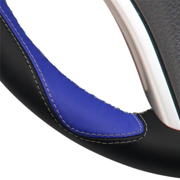 Custom Black Suede Leather Steering Wheel Cover for Nissan Qashqai Rogue Pulsar 2014-2018