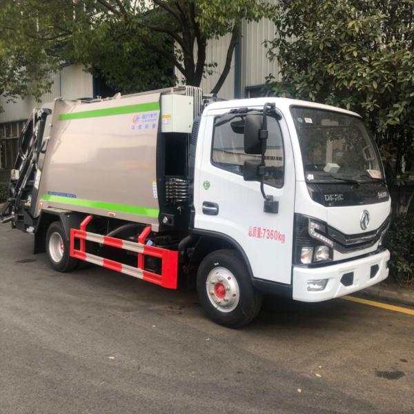 Dongfeng Малый компрессионный компрессор мусоровоз 7m3 7cbm Для жилых помещений