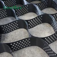 Geocell HDPE negro 75mm altura 330mm espacio de soldadura para senderos de caballos patios senderos de ATV