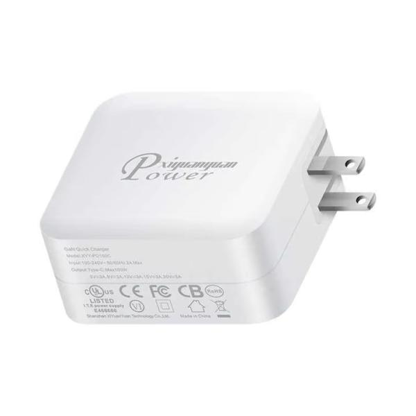 100W GaN USB-C PD 急速充電器（USプラグ付き）