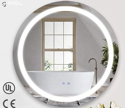 5mm Lighted Bathroom Makeup Mirror Magnifying Illuminated Bathroom Vanity Mirror Customized