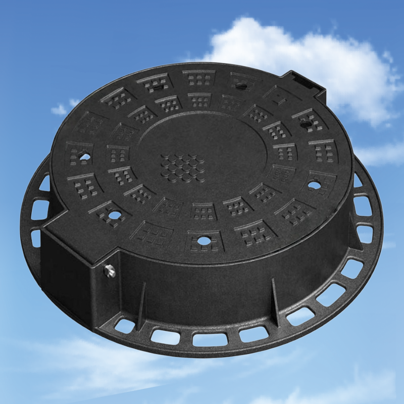 Temperature Range Minus 40 Celsius To 150 Celsius Ductile Iron Manhole Cover Load Capacity Greater Than Or Equal To 900 KN Pattern As Drawing Suitable For Industrial