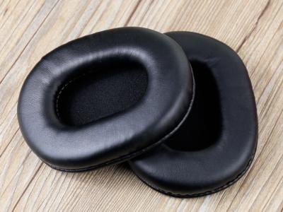 Black Headphone Leather Cover Soft Foam PU Material For Sony MDR-7506