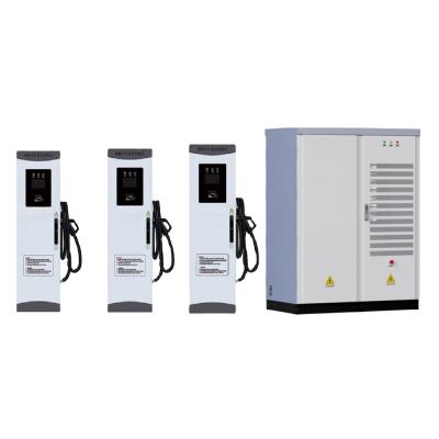 Estação de carregamento de veículos eléctricos de energia renovável instalada no chão Instalar com vários modos de carregamento Tolerância à umidade