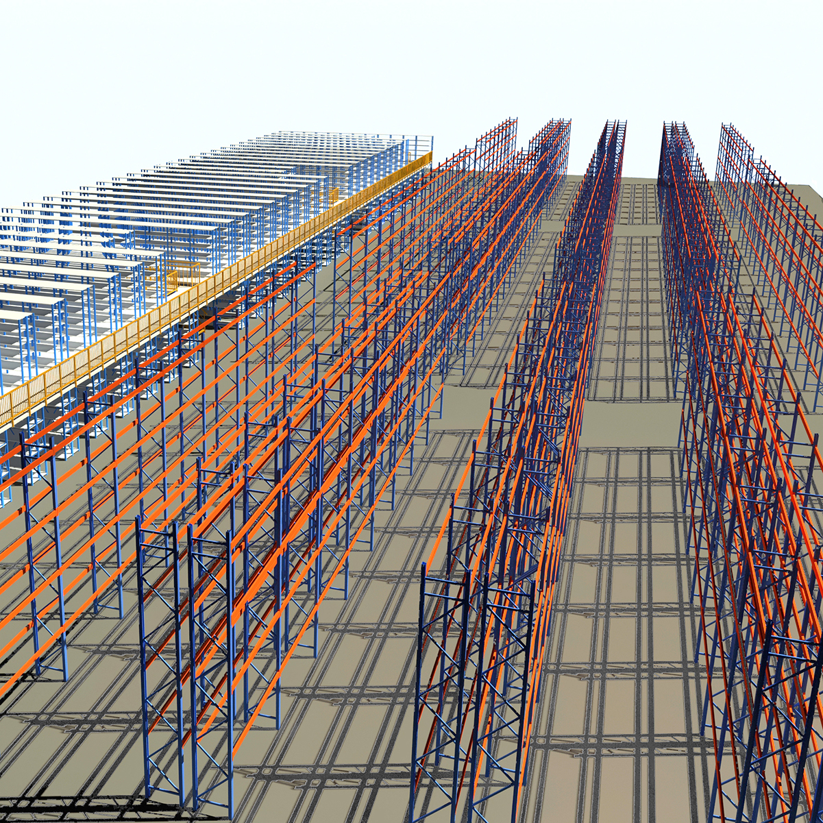 5-Layer Heavy Duty Pallet Racking – Commercial Steel Storage Shelves – 500kg Per Layer – CE Certified Industrial Rack