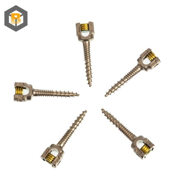 5.5mm Double Threaded Spinal Pedicle Screw Fixation System Customized by 2D/3D/drawing