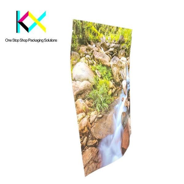 120um-130um Thickness Compostable Food Pouches Ziplock Sealable Paper Pouch
