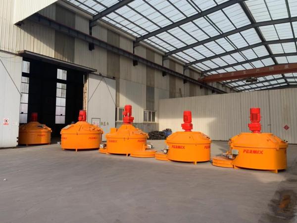 Refractory Materials Concrete Mixing Equipment Concrete Block Mixer Simple Structure