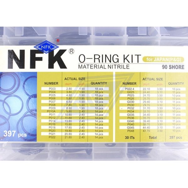 397pcs NBR90 O Ring Kit with High Pressure Resistance for Excavator and Construction Machinery