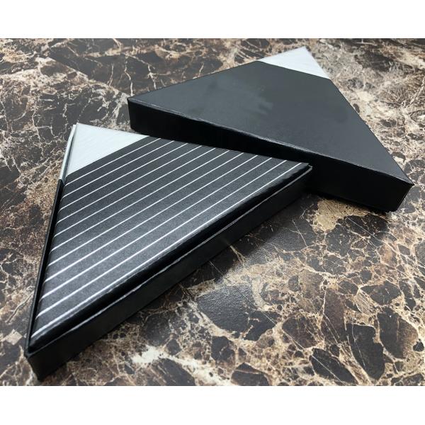 Customized Paper triangle  jewelry box Use to ring/earring/pendants/bracelet/necklace
