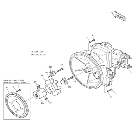 Excavator Dx225 Dx340 Piston Pump K3v63dt Hydraulic Pump 400914-00295 For Doosan