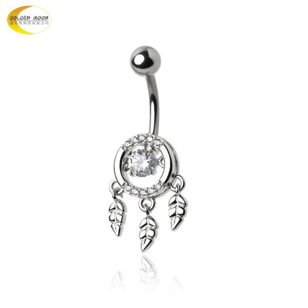 Bijou de piercing pour le corps en acier chirurgical 14G 10mm, bijou de nombril