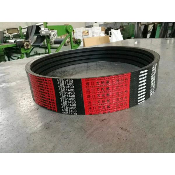 Wrapped Banded Agricultural V Belts Polyester / Aramid / Kevlar Cord