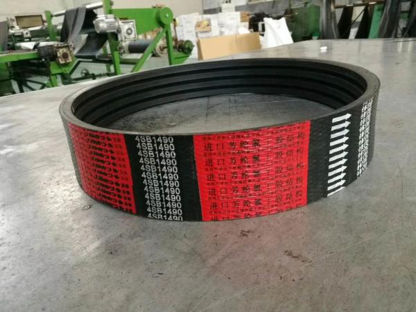 Wrapped Banded Agricultural V Belts Polyester / Aramid / Kevlar Cord