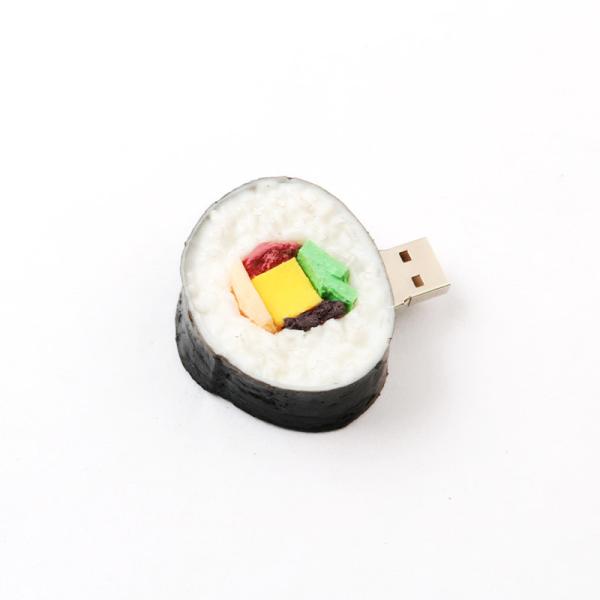 Суши в форме USB 2.0 интерфейс Персонализированные USB флэш-накопители с печатным логотипом сзади