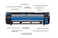 Impresora a chorro de tinta de película de papel de tejido de vinilo UV de gran formato con lámpara LED