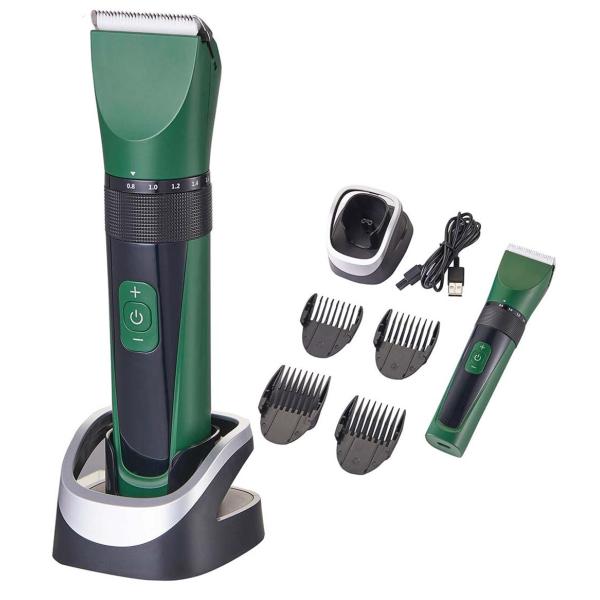 Washable cordless pet trimmer dog clipper 5 speed control LCD display
