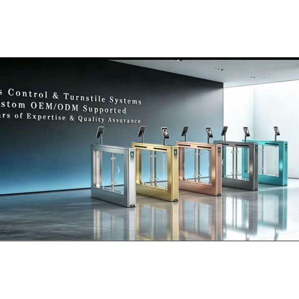 304 Stainless Steel Swing Barrier Turnstile Gate with 5 Million Cycles and 600-900mm Channel Width