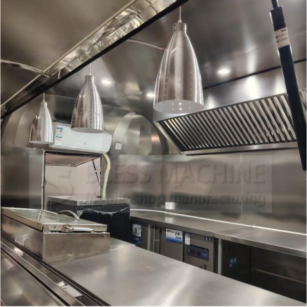 40kms per hr Mobile Sales Trailer for Snacks Fast Food Drinks Ice Cream Coffee Milk Tea
