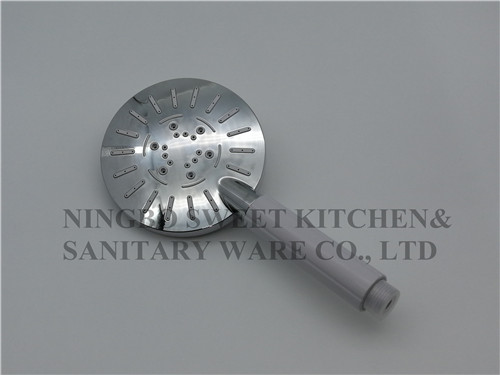 chrome plating shower head hand shower set round overhead shower rain shower ABS bathroom shower