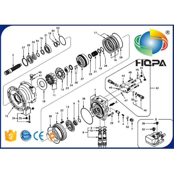 VOE14501803 14501803 Swing Motor Seal Kit For Excavator Volvo EC290B