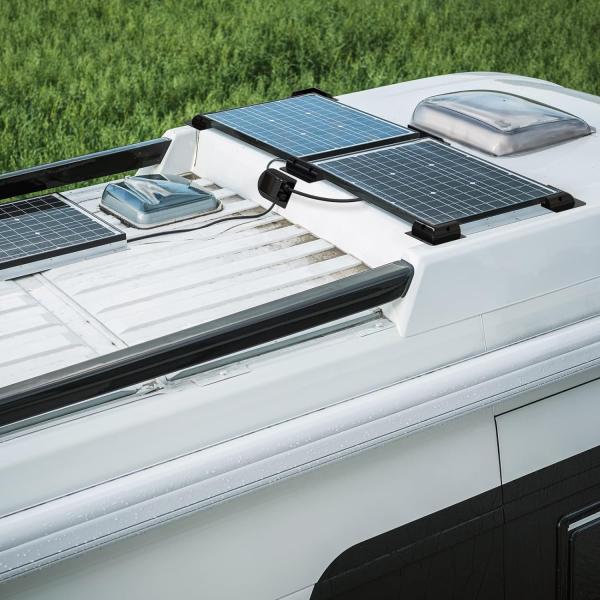ABS Brackets for Solar Panel Installation on Caravan Motor Home RV 7PCS White Black