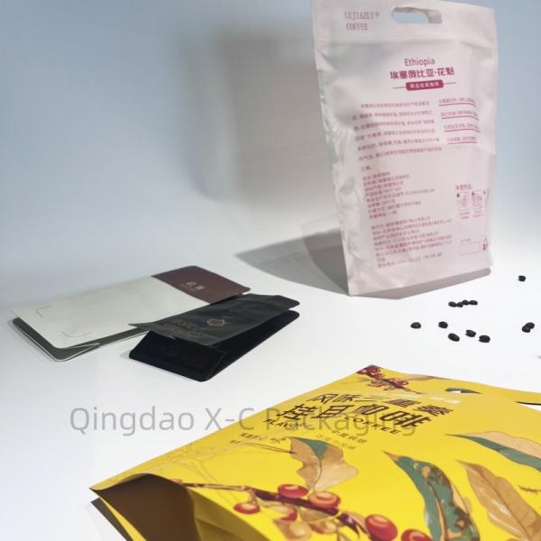 Food Storage Nuts Coffee Beans Food Grade Customizable Kraft Paper Bag With Window Stand Up Pouch Black Doypack Zip Lock