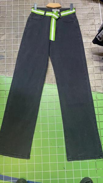 Straight Trend Button Fly Jeans Women Stretch Denim Pants Full Length Jeans 33