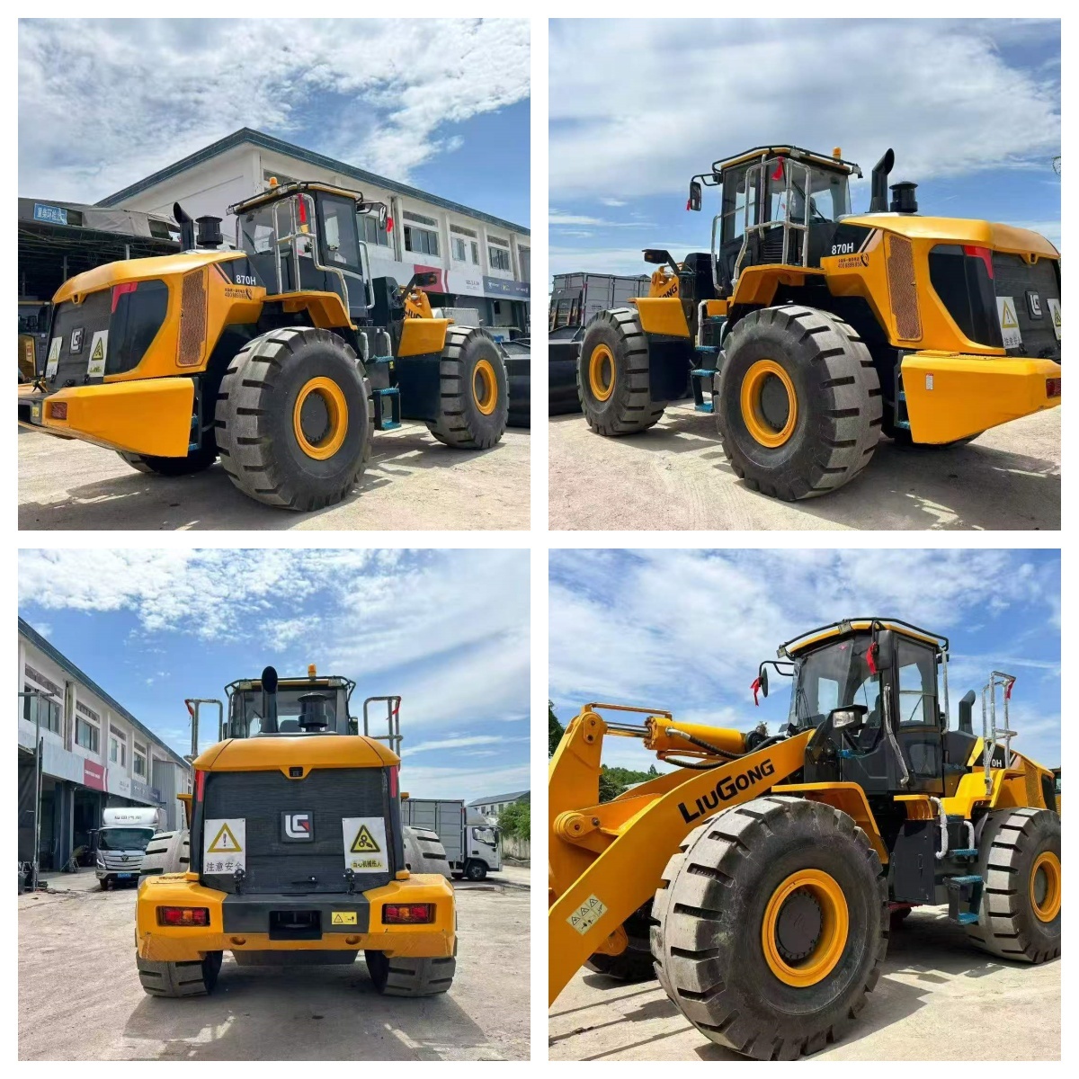 Used LIUGONG 870H Wheel Loader 3.5m³ Bucket 178kW Rated Power 18500kg Operating Mass Heavy Duty Construction