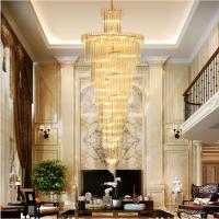Oro de lujo Crystal Chandelier Dia moderno de la escalera del hotel los 450cm