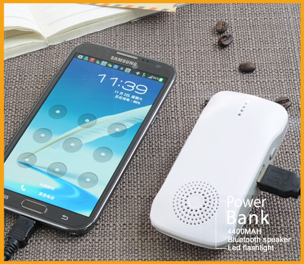 4400mah Fashion design speaker,portable power bank ,for travel