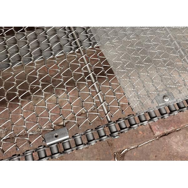 Heat Resistant Stainless Steel Metal Wire Mesh Chain Conveyor Belt For Conveyor Tiny Material